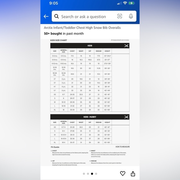 New w/Tags. Arctix Infant/Toddler Chest High Snow Bib Overalls 2T Charcoal color - Picture 4 of 5